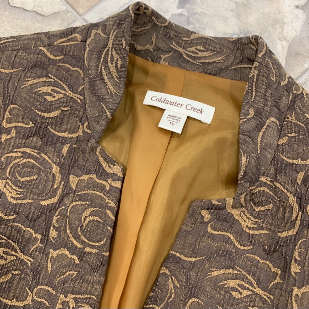 Coldwater Creek Rose Patterned Jacket - image 4